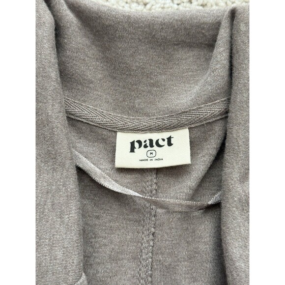 Pact Women’s M Airplane Relaxed Blazer‎ Deep Taupe Heather Oversized Travel Soft - Picture 5 of 7